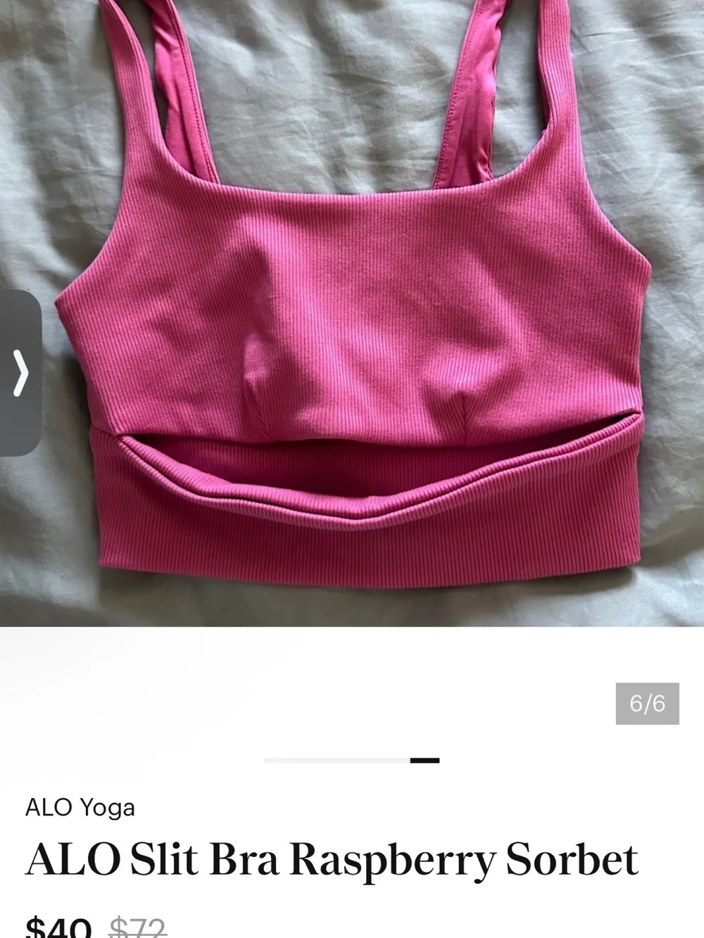 ALO Yoga Slit Bra